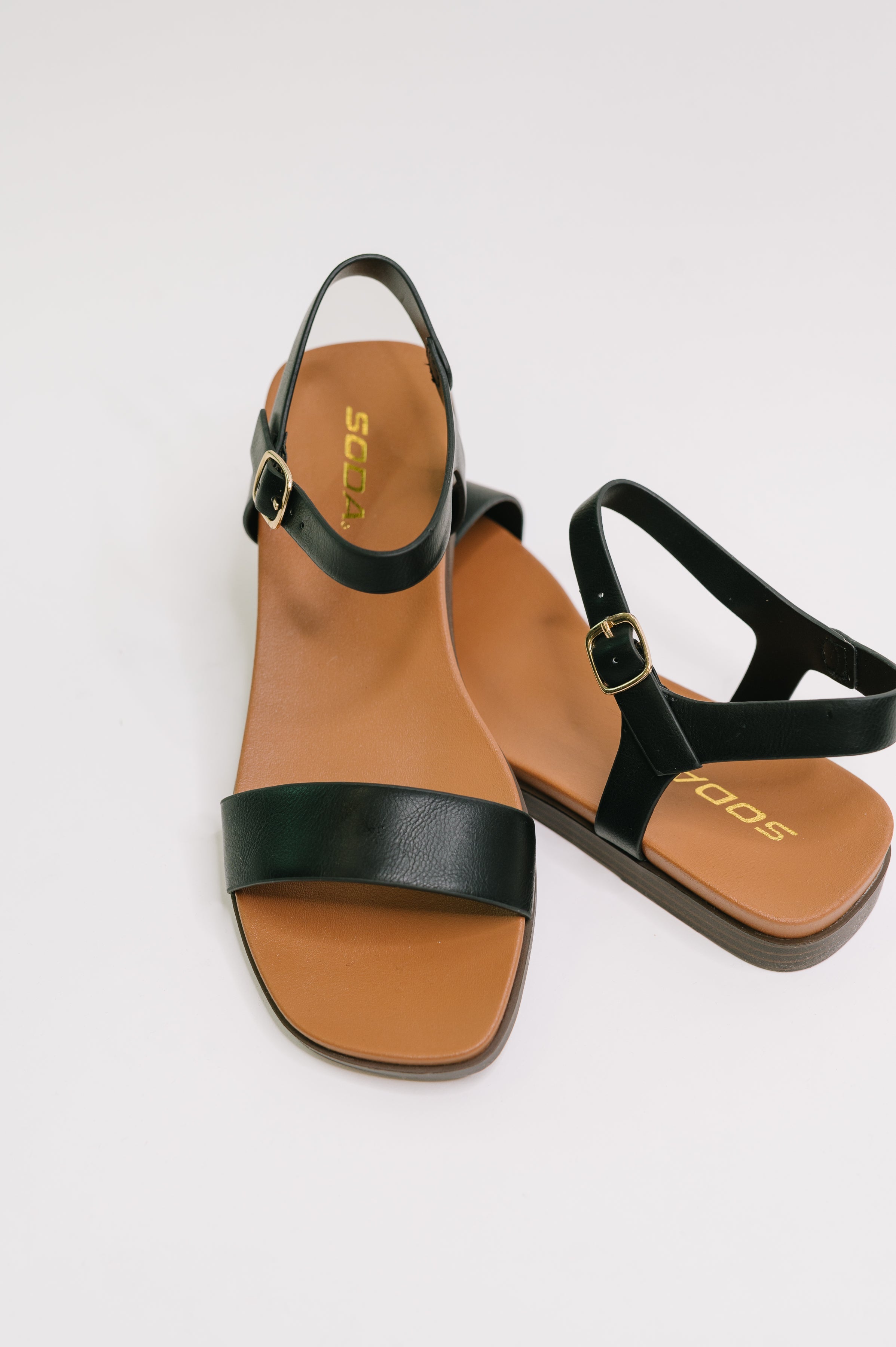 Riddle Ankle Strap Sandal in Black Womens Ave Shops- Tilden Co.