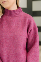Right to the Core High Neck Pullover in Light Plum Womens Ave Shops- Tilden Co.