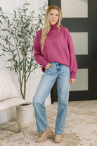 Right to the Core High Neck Pullover in Light Plum Womens Ave Shops- Tilden Co.