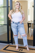 Rizzo High Rise Crop Straight Jeans Womens Ave Shops- Tilden Co.