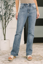 Robin High Waist Bootcut with Fray Hem Womens Ave Shops- Tilden Co.