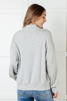 Rogue Runner Half Zip Jacket in Heather Grey Layers Ave Shops- Tilden Co.