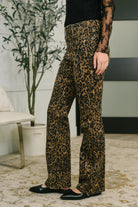 Roxy High Waist Bootcut Leopard Print Womens Ave Shops- Tilden Co.