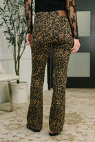 Roxy High Waist Bootcut Leopard Print Womens Ave Shops- Tilden Co.