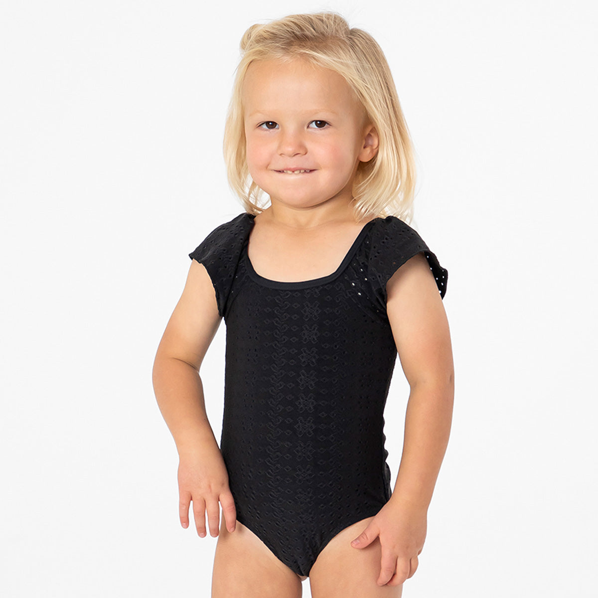 Ruffle Sleeve One Piece (Girls) Janela Bay- Tilden Co.