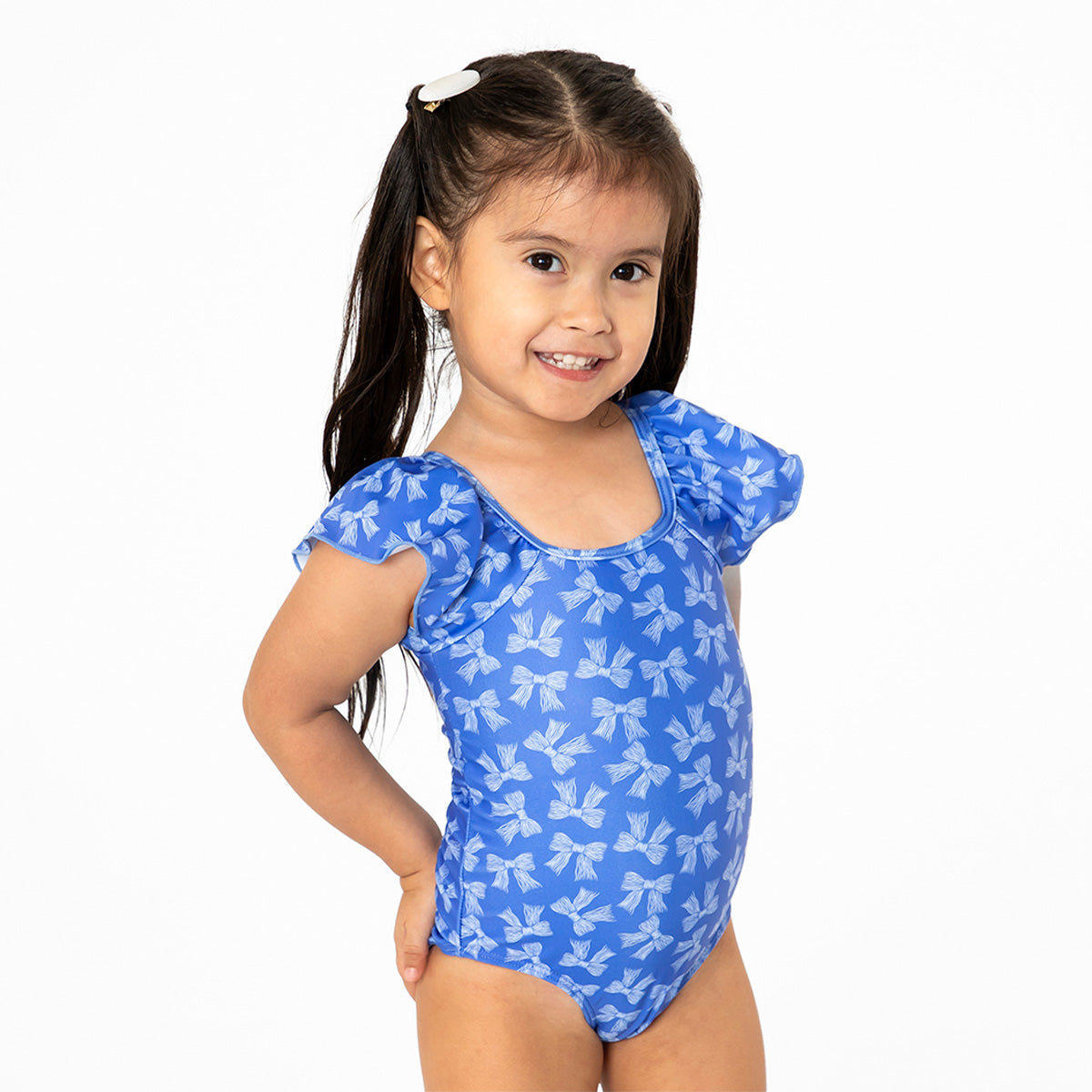 Ruffle Sleeve One Piece (Girls) Janela Bay- Tilden Co.