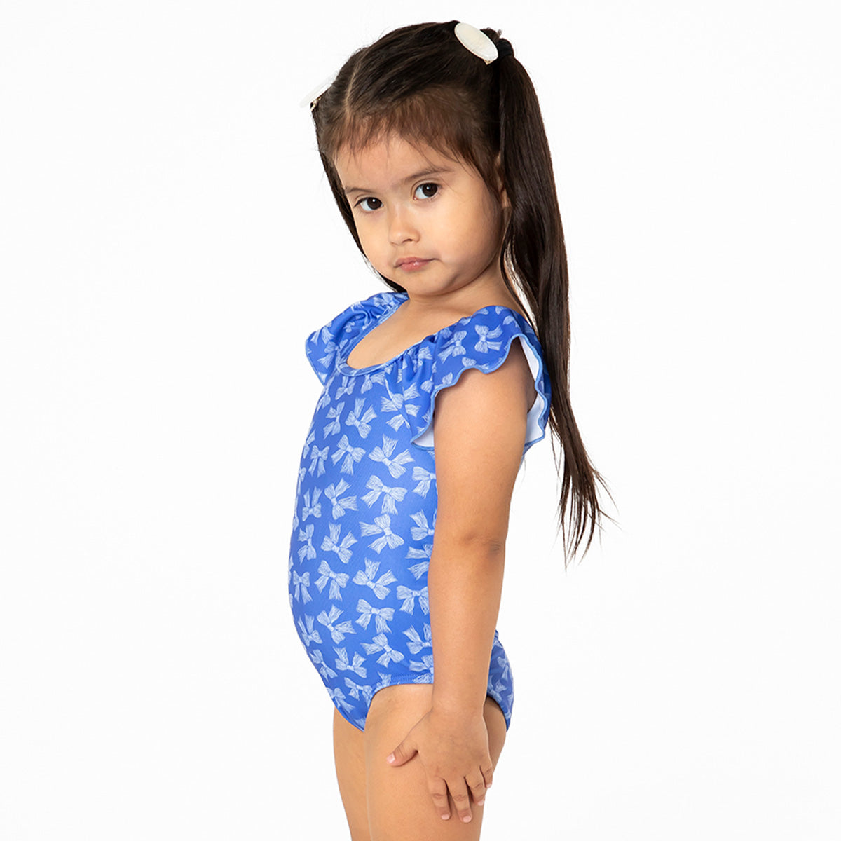 Ruffle Sleeve One Piece (Girls) Janela Bay- Tilden Co.