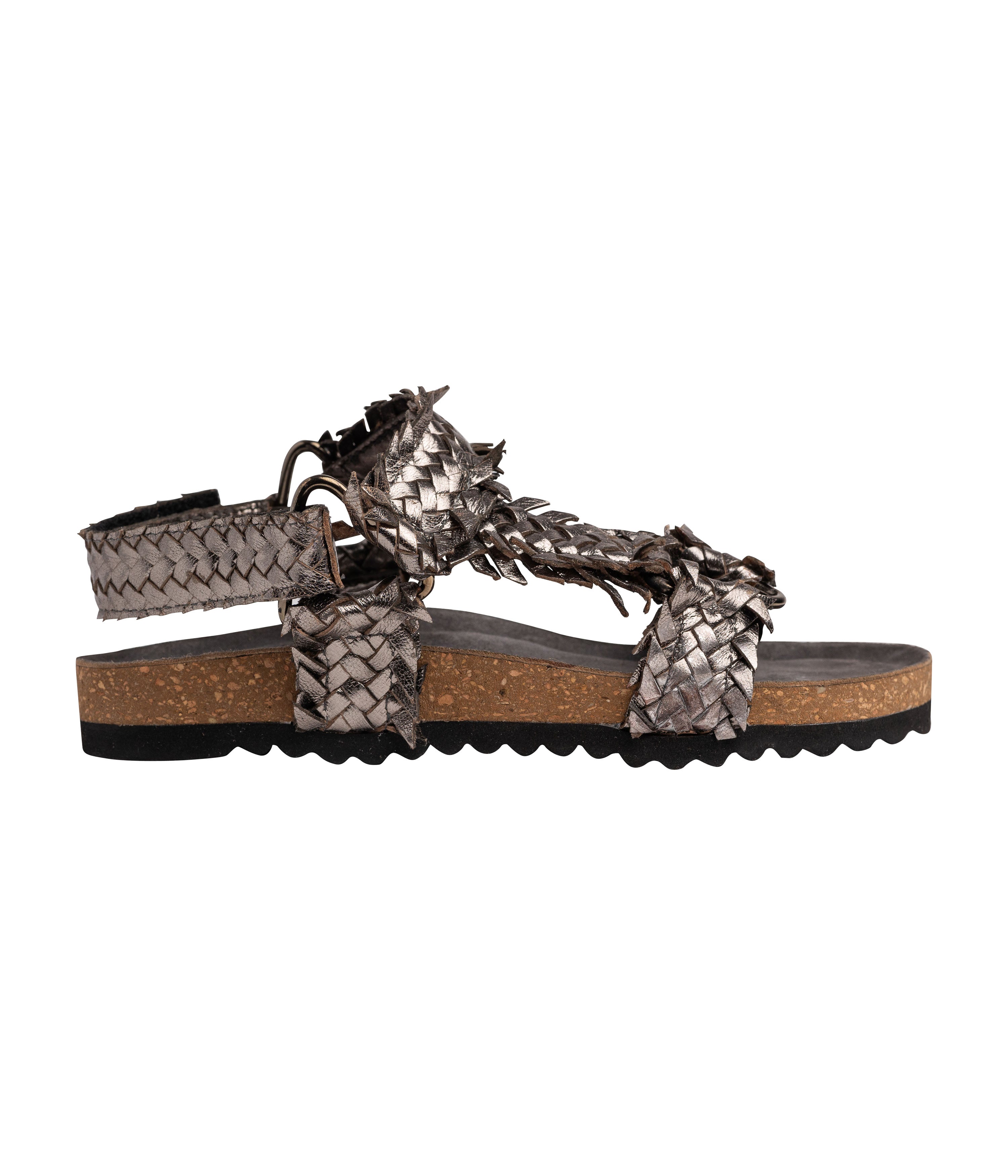 River Dance Woven Sandal in Pewter 130 Sandals Naughty Monkey- Tilden Co.