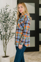 Rustic Rhythm Plaid Button Down Womens Ave Shops- Tilden Co.