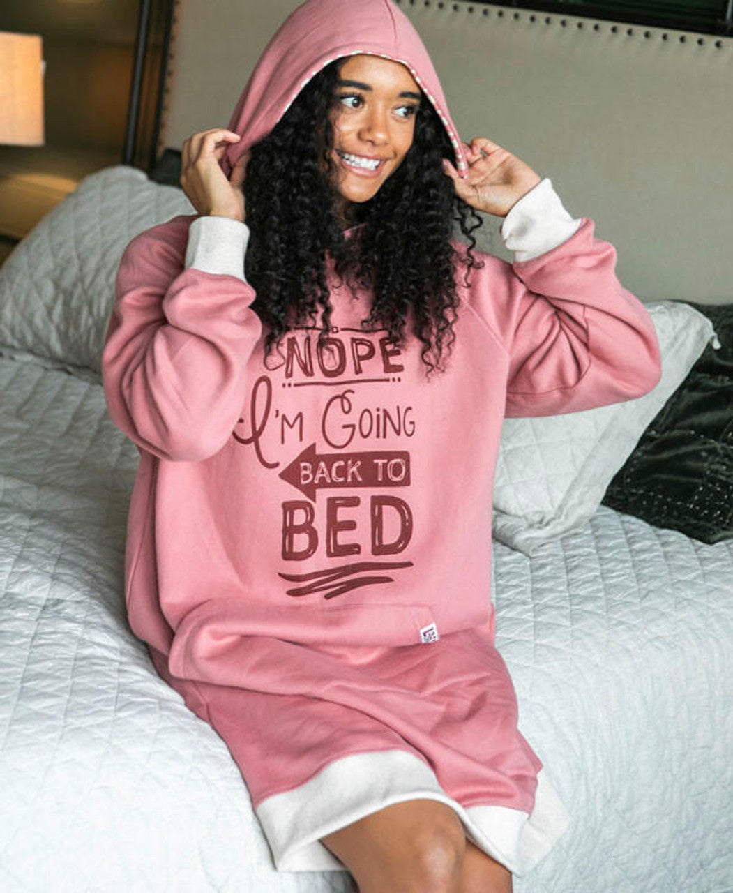 Back to Bed Sleep Hoodie PREORDER Pajamas LazyOne- Tilden Co.