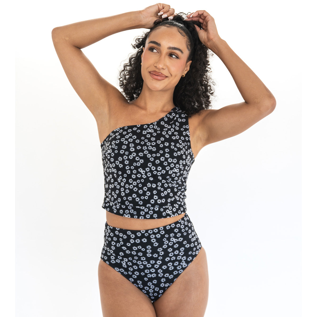 Single Shoulder Tankini Top Swim Top Janela Bay- Tilden Co.