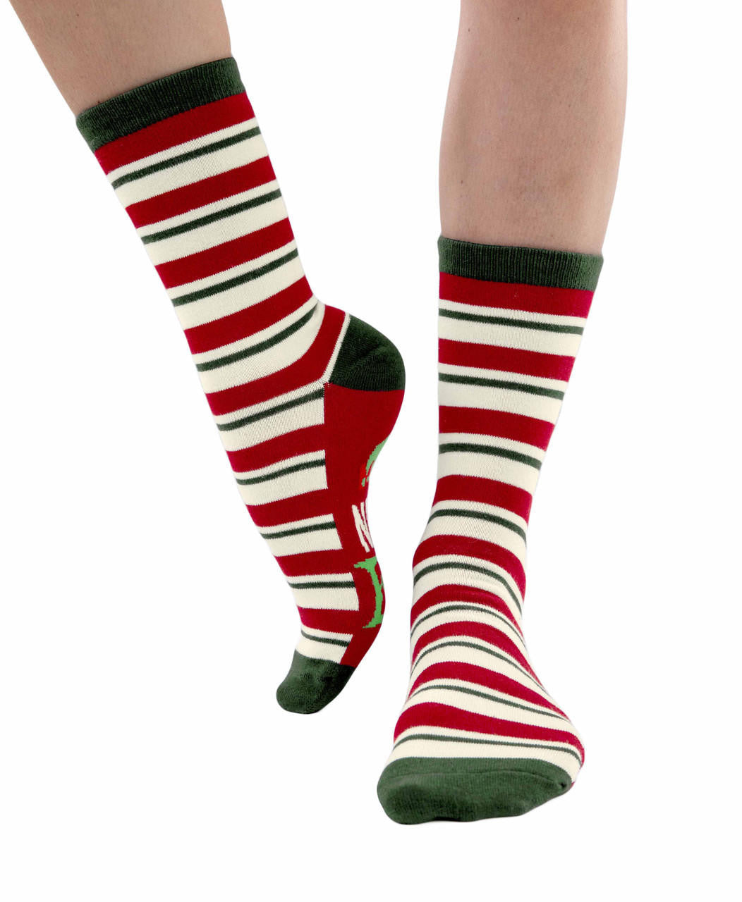 Naughty Elf Crew Sock Crew Socks LazyOne- Tilden Co.