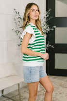 Same Page Flutter Sleeve Top T-Shirt Ave Shops- Tilden Co.