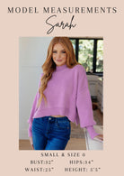 Beyond the Basics Pullover in Violet Tops Ave Shops- Tilden Co.