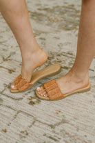 Screen Woven Square Toe Sandal Womens Ave Shops- Tilden Co.