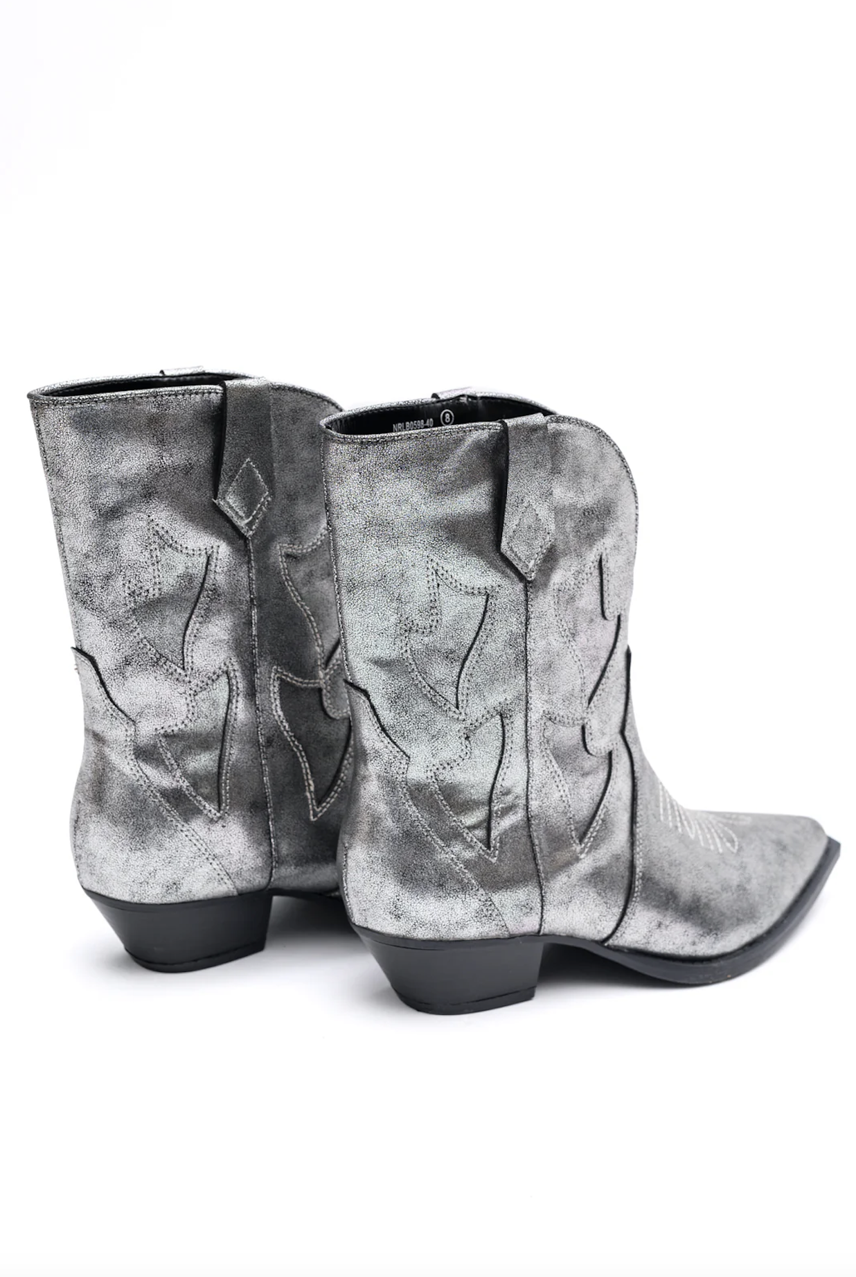 Jersey Metallic Boot in Silver Shoes Ave Shops- Tilden Co.