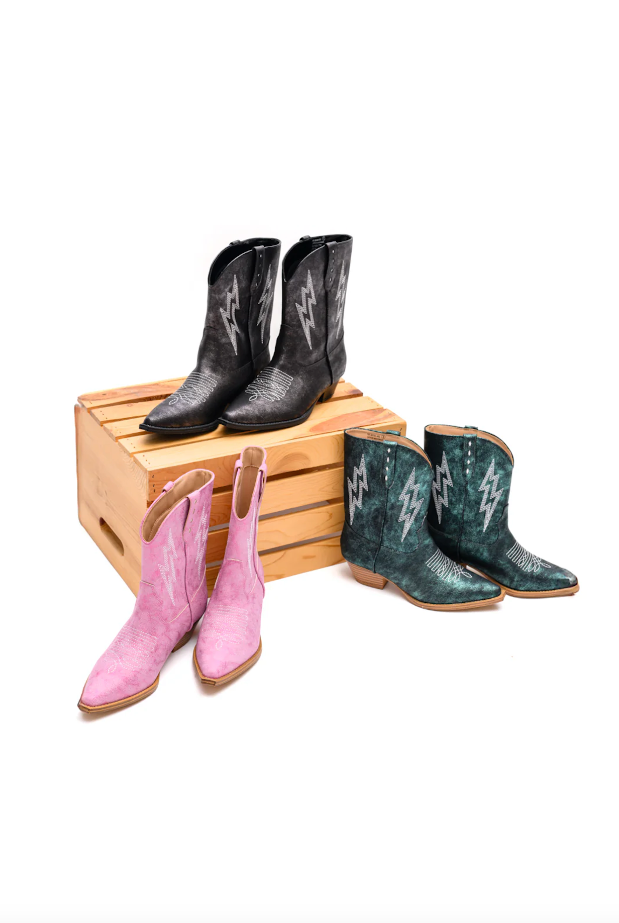 Bowie Metallic Boot in Black 110 Fashion Boots Naughty Monkey- Tilden Co.