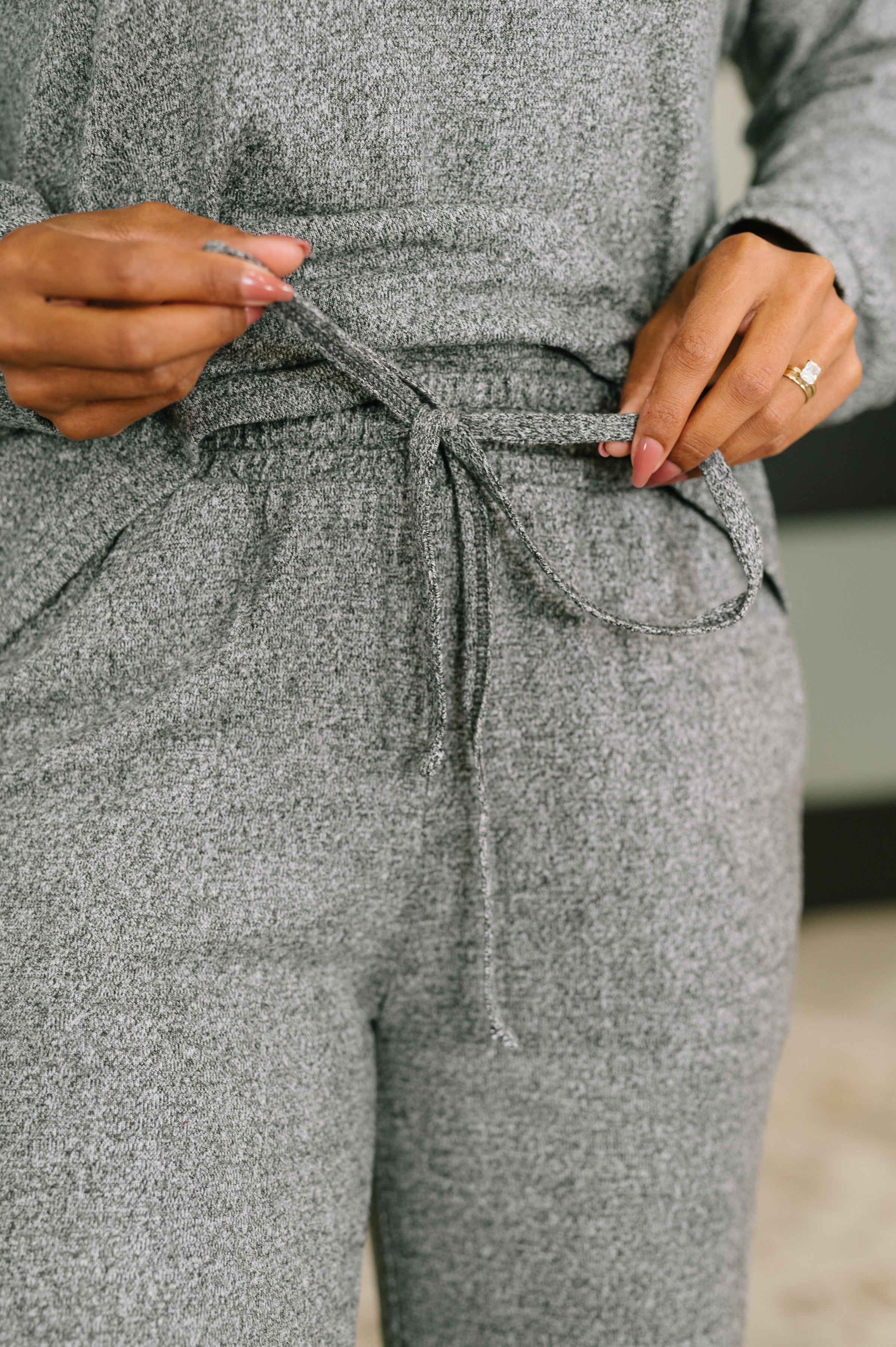 Seasonal Snooze Top and Bottom Set in Black Womens Ave Shops- Tilden Co.