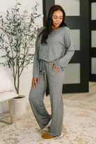 Seasonal Snooze Top and Bottom Set in Black Womens Ave Shops- Tilden Co.