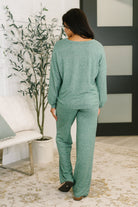 Seasonal Snooze Top and Bottom Set in Hunter Green Womens Ave Shops- Tilden Co.