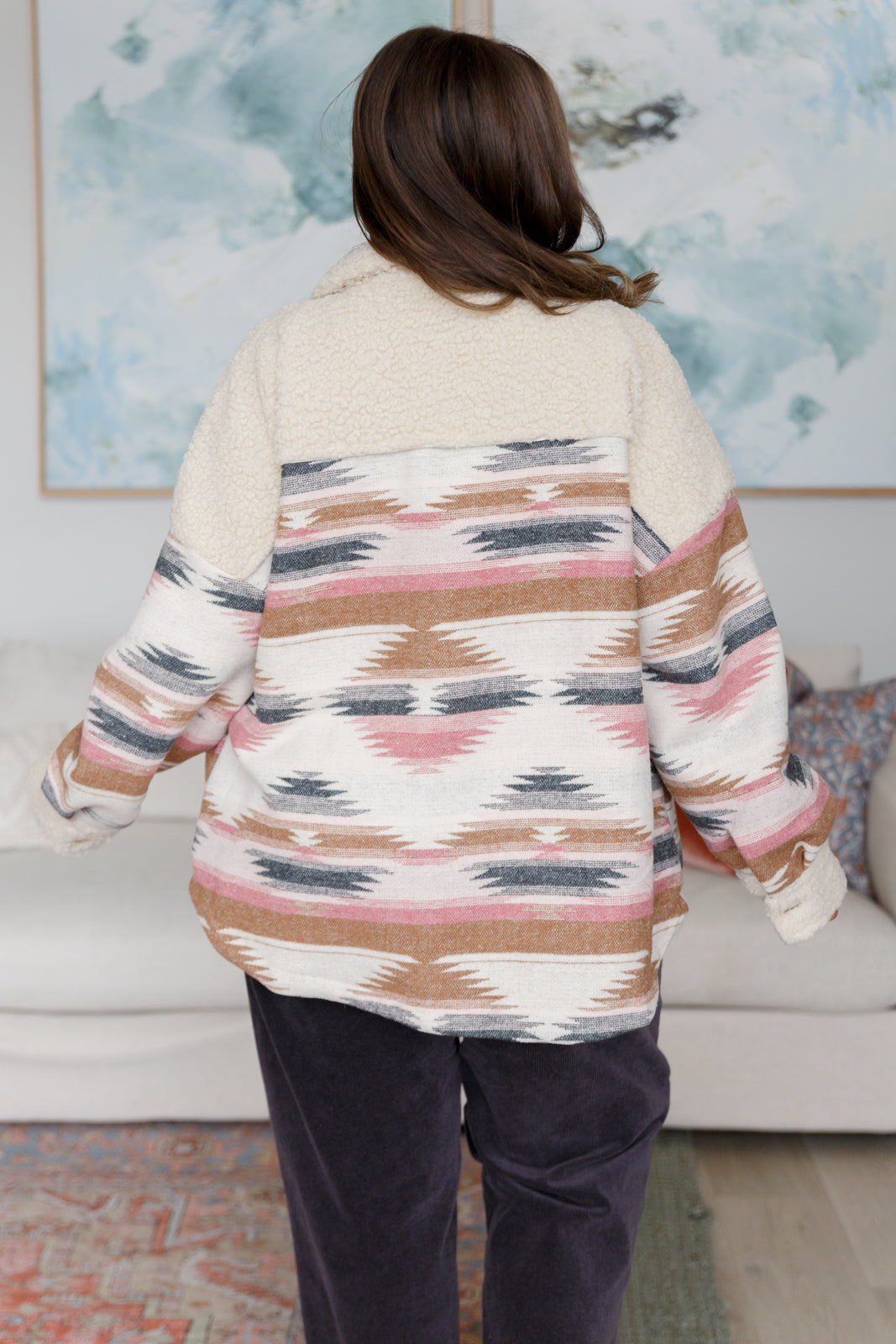 Sedona Sunset Shacket Layers Ave Shops- Tilden Co.