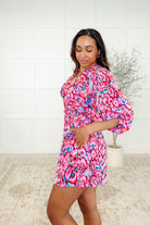 Seems Okay Abstract Print Romper Womens Ave Shops- Tilden Co.