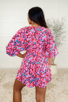 Seems Okay Abstract Print Romper Womens Ave Shops- Tilden Co.