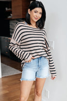 Self Assured Striped Sweater Tops Ave Shops- Tilden Co.