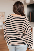 Self Assured Striped Sweater Tops Ave Shops- Tilden Co.