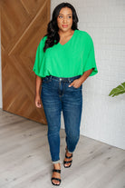 Set the Expectation V-Neck Top Tops Ave Shops- Tilden Co.