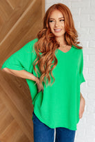 Set the Expectation V-Neck Top Tops Ave Shops- Tilden Co.