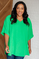 Set the Expectation V-Neck Top Tops Ave Shops- Tilden Co.