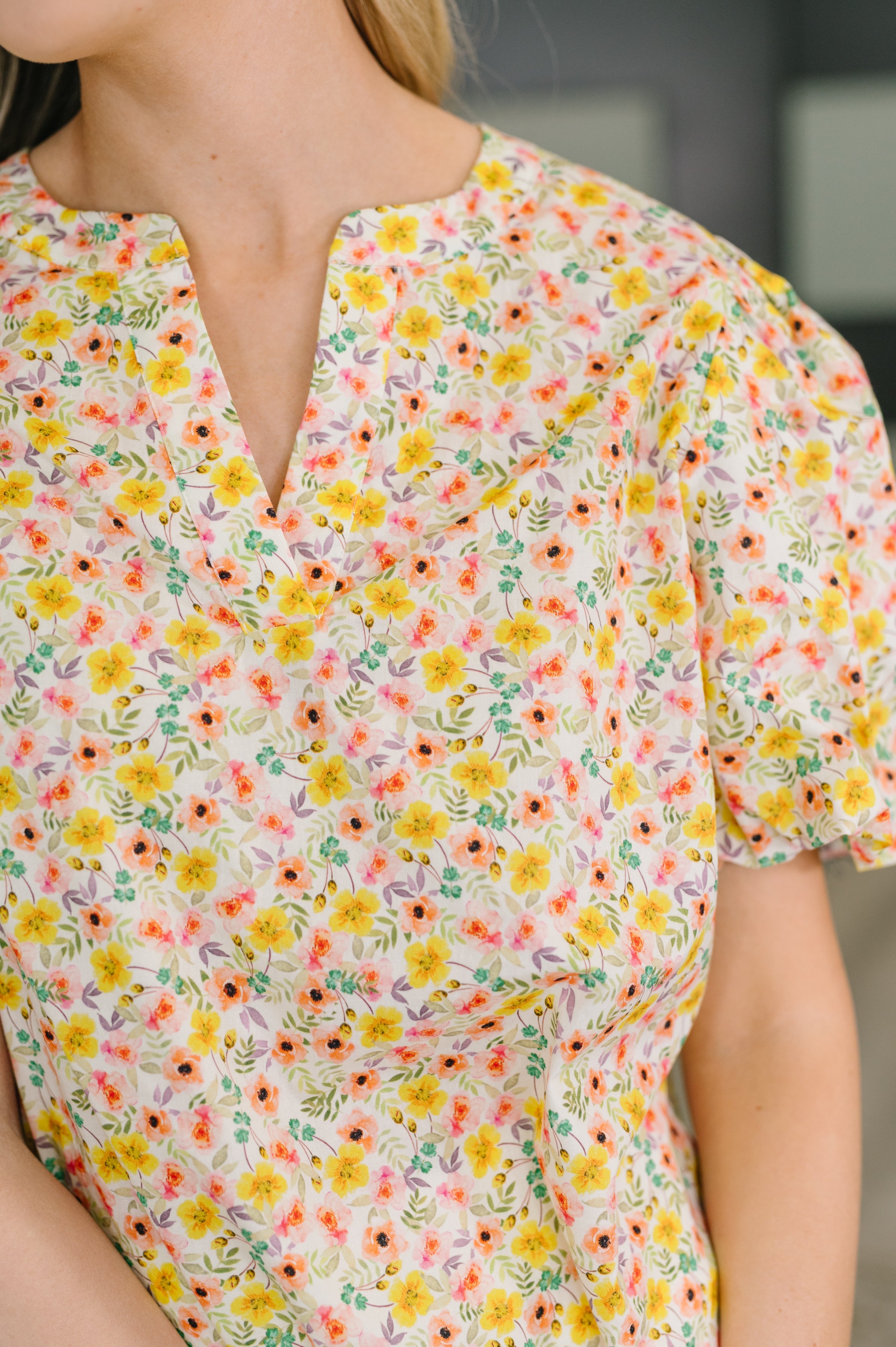 Seven Days a Week Balloon Sleeve Blouse Blouse Ave Shops- Tilden Co.
