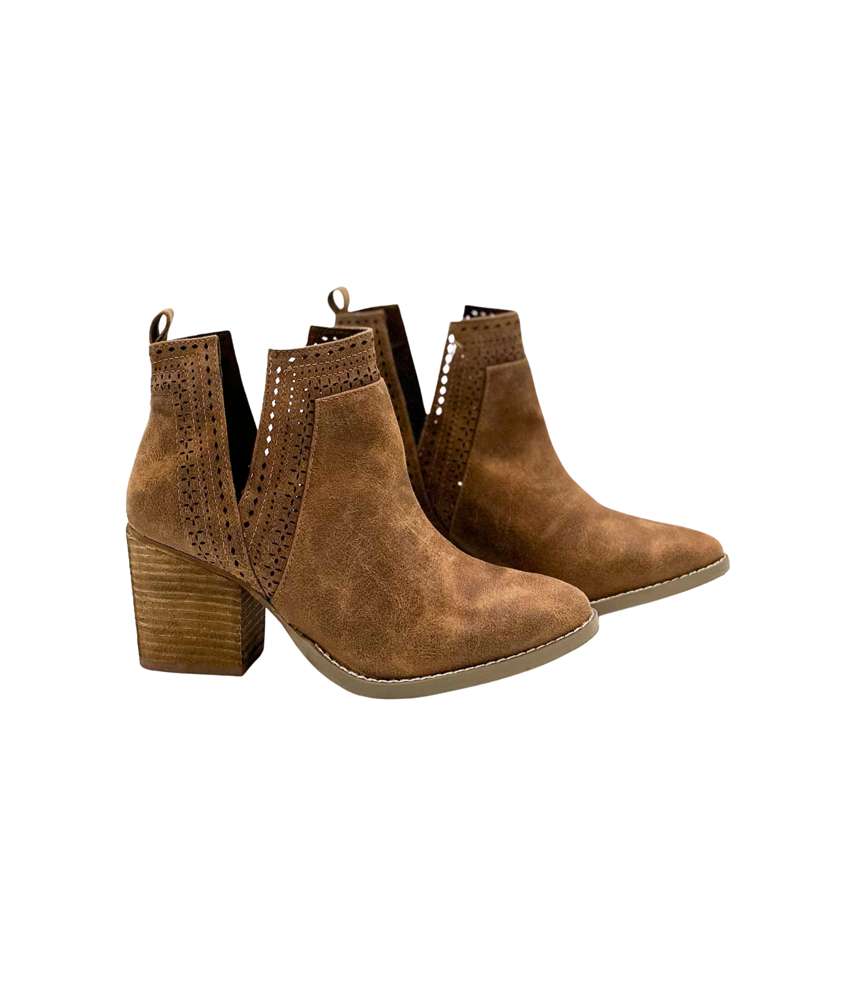 Shaina Bootie in Camel 110 Fashion Boots Naughty Monkey- Tilden Co.