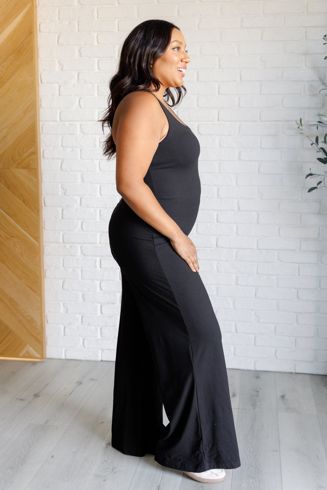 Shavasana Everyday Wide Leg Jumpsuit in Black    Jumpsuits & Rompers Ave Shops- Tilden Co.