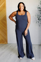 Shavasana Everyday Wide Leg Jumpsuit in Navy    Jumpsuits & Rompers Ave Shops- Tilden Co.