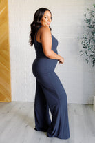 Shavasana Everyday Wide Leg Jumpsuit in Navy    Jumpsuits & Rompers Ave Shops- Tilden Co.