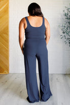 Shavasana Everyday Wide Leg Jumpsuit in Navy    Jumpsuits & Rompers Ave Shops- Tilden Co.