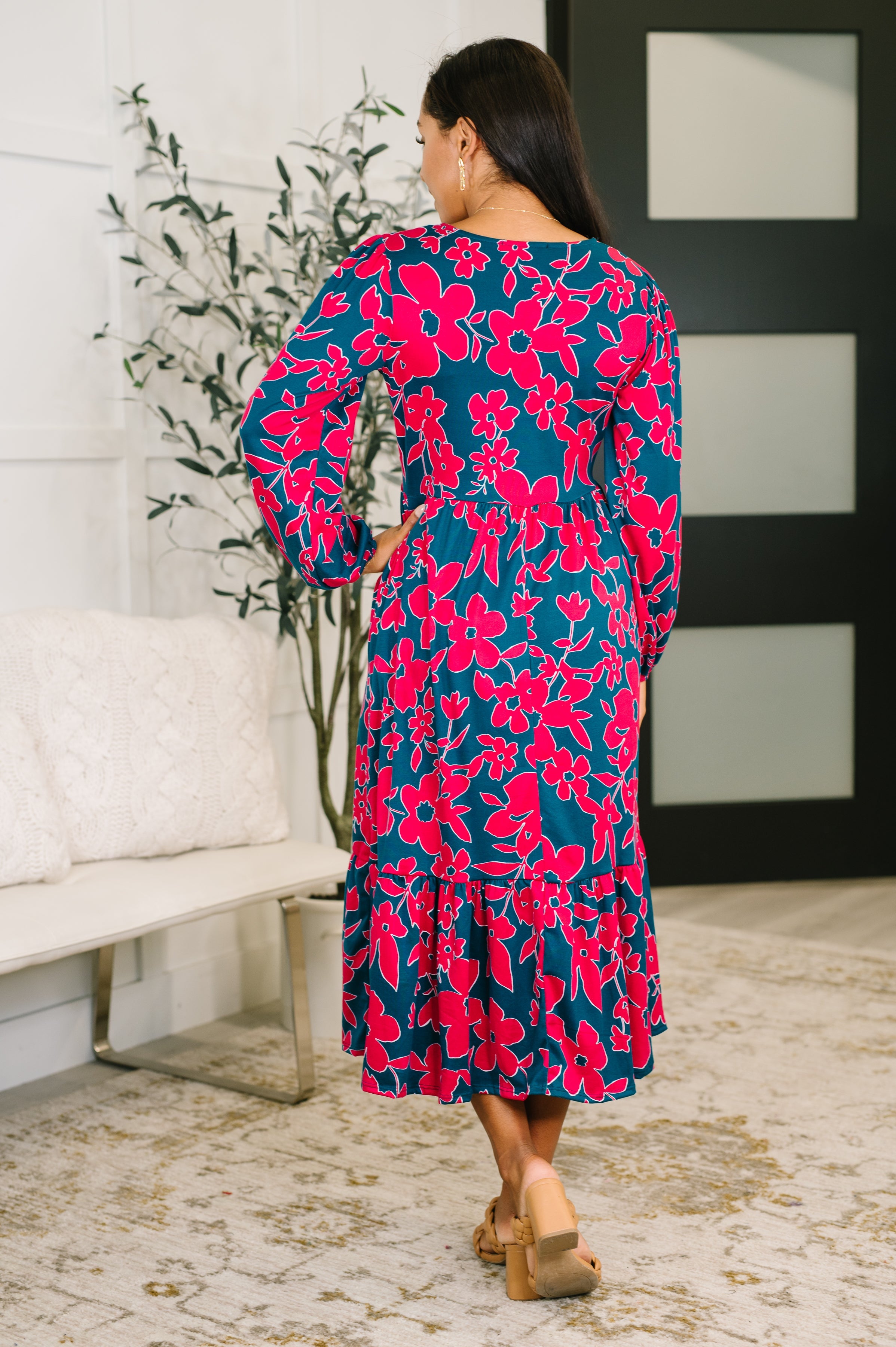 She's Just the Girl for Me V-Neck Dress Womens Ave Shops- Tilden Co.