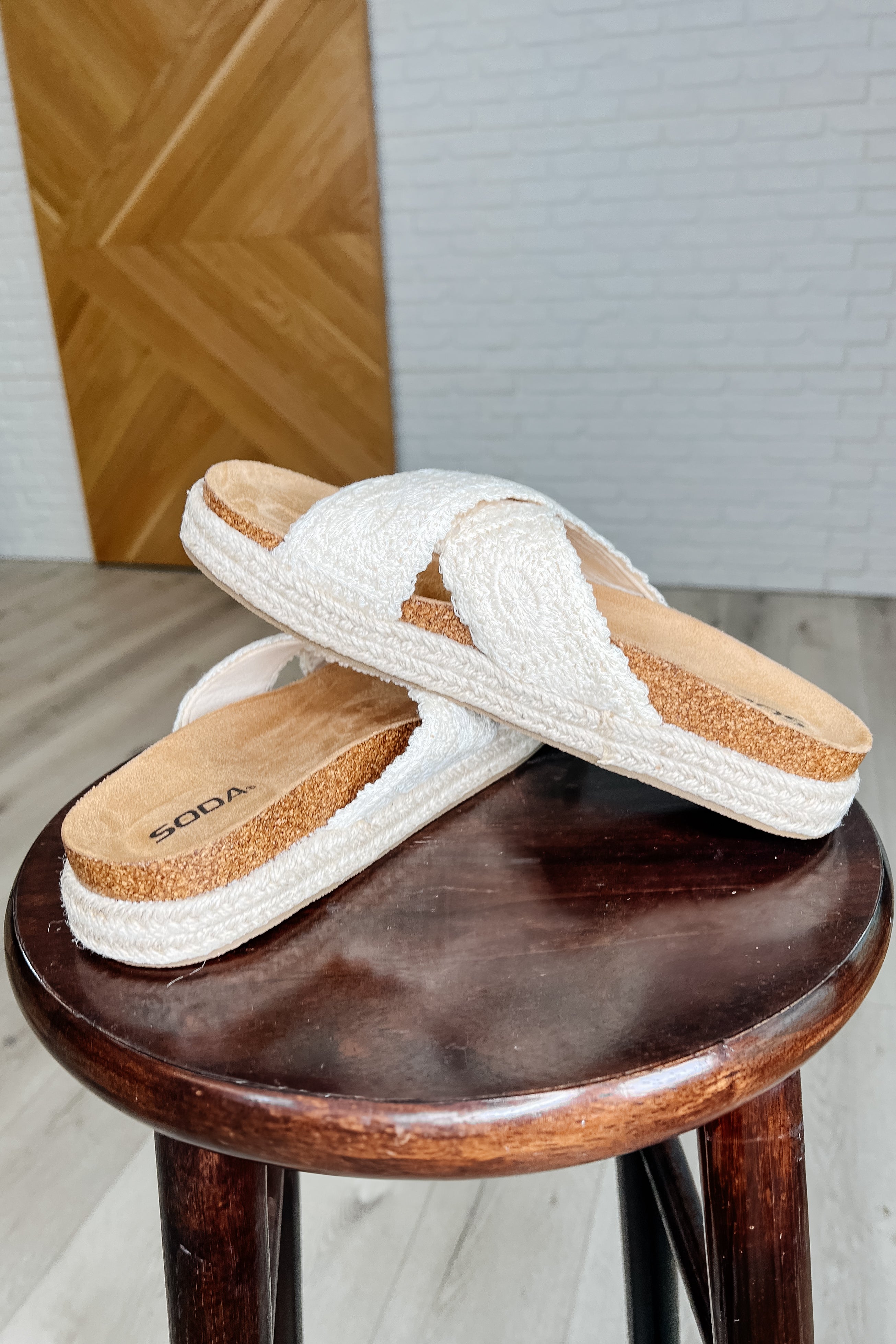 Shoreline Stride Sandals in Sadina Beige Womens Ave Shops- Tilden Co.