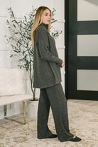 Signature Open Front Cardigan Set in Black Womens Ave Shops- Tilden Co.