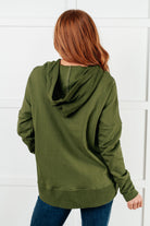 Simple Snug Snap Hooded Pullover Tops Ave Shops- Tilden Co.