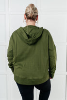 Simple Snug Snap Hooded Pullover Tops Ave Shops- Tilden Co.