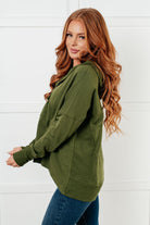 Simple Snug Snap Hooded Pullover Tops Ave Shops- Tilden Co.