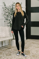 Simple as That Drop Shoulder Exposed Seam Top Womens Ave Shops- Tilden Co.