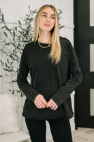 Simple as That Drop Shoulder Exposed Seam Top Womens Ave Shops- Tilden Co.