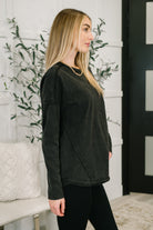 Simple as That Drop Shoulder Exposed Seam Top Womens Ave Shops- Tilden Co.