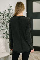 Simple as That Drop Shoulder Exposed Seam Top Womens Ave Shops- Tilden Co.
