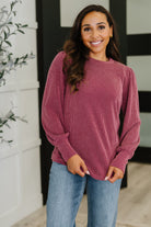 Simply Styled Balloon Sleeve Knit Top Womens Ave Shops- Tilden Co.