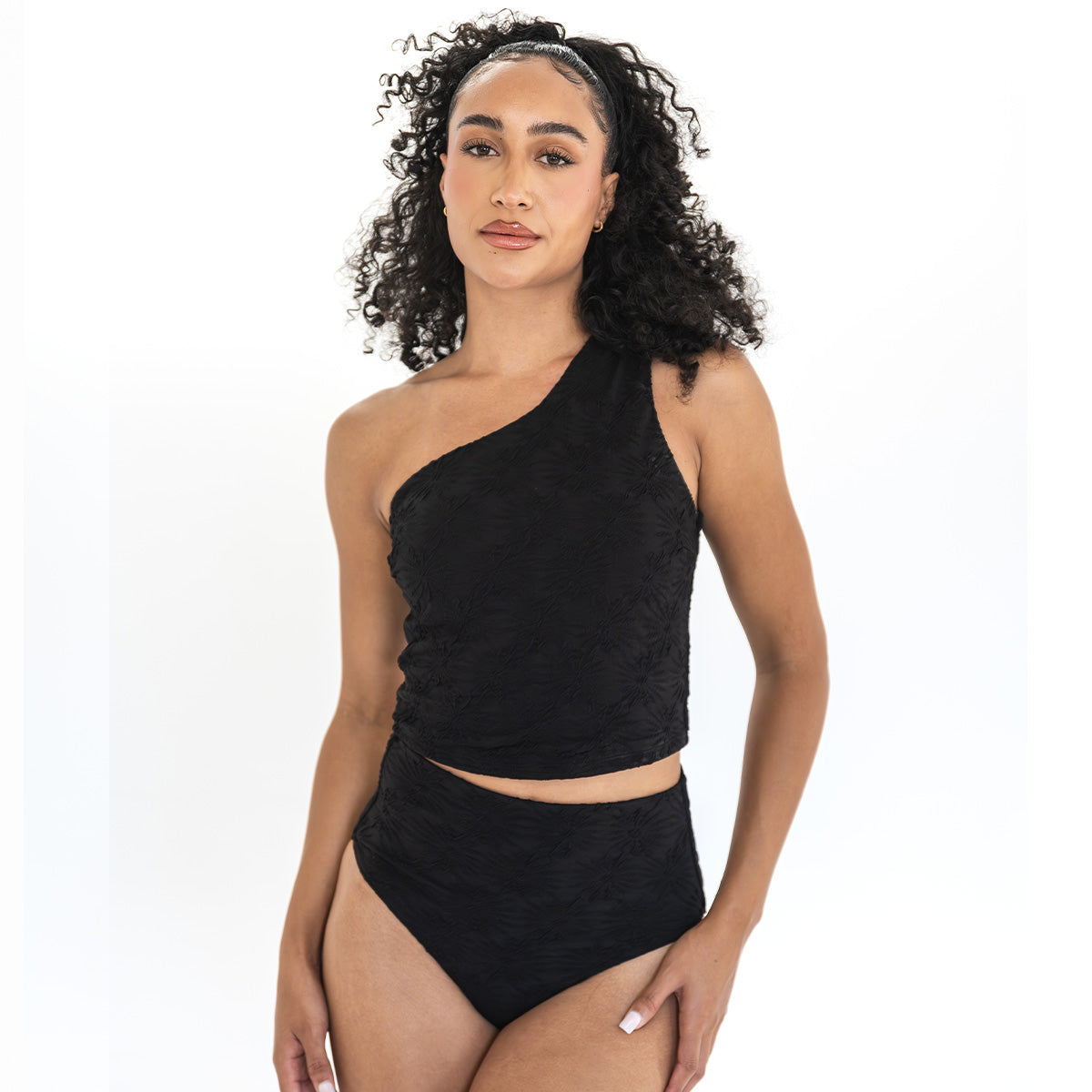 Single Shoulder Tankini Top Swim Top Janela Bay- Tilden Co.